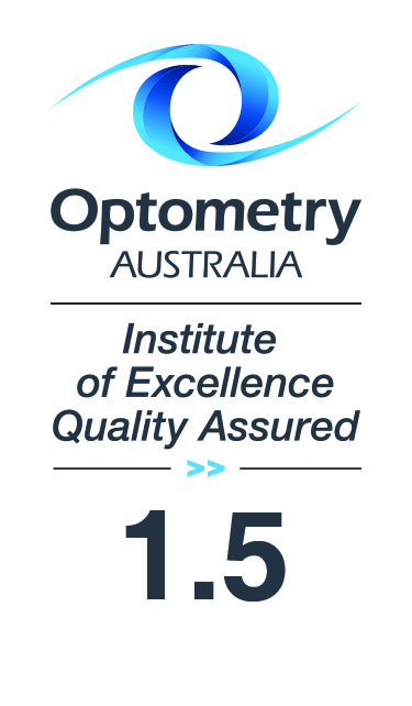 Optometry Australia CPD hours badge: quality assured for 1.5 hours