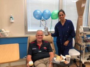 Windsor Gardens Day Surgery Registered Nurse Sherreen Jassal and patient Geoffrey Slater