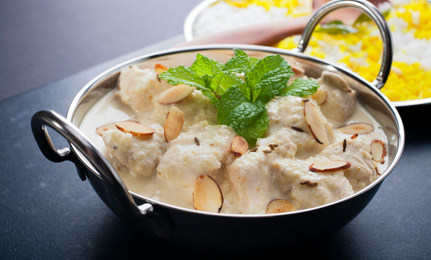 Almond chicken curry