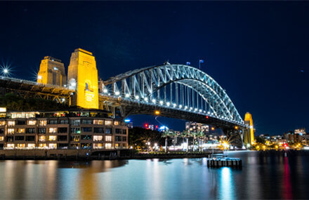 sharp image of the Sydney Harbour Bridge without cataracts