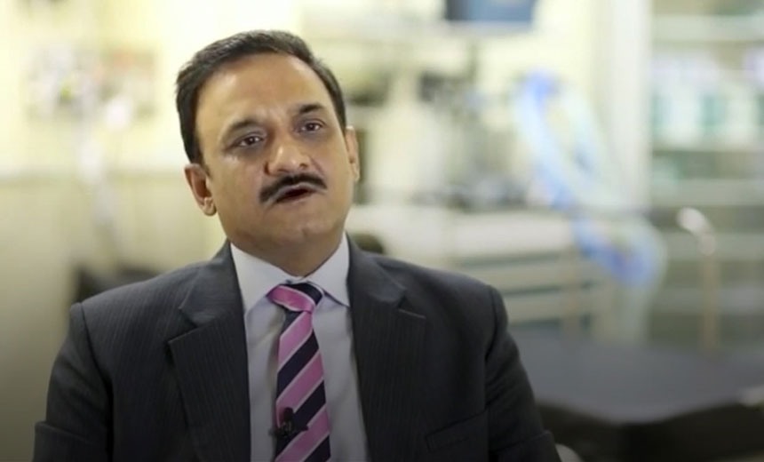 Dr Rasik Vajpayee talking about corneal transplant advances