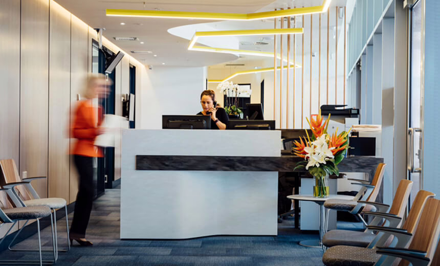Image of reception desk at Vision Eye Institute Hurstville/Forest Road Day Surgery